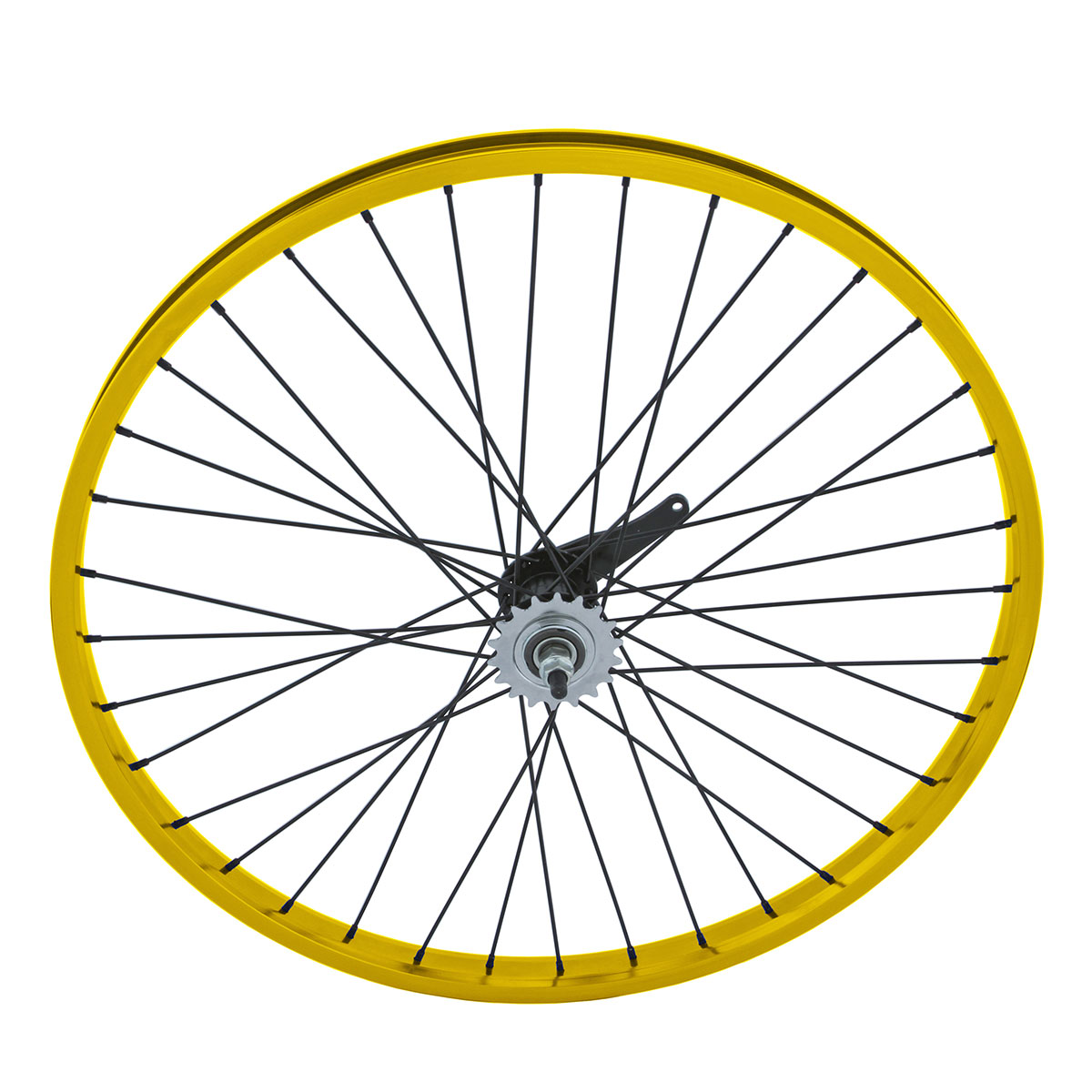26 Inch x 32mm Alloy Coaster Wheel 36 Spoke 12G Black 3/8...
